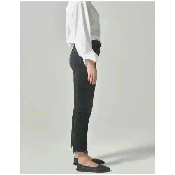 Citizens of Humanity Jolene High Rise Jeans in Stormy Black Size 25 - Picture 5 of 15